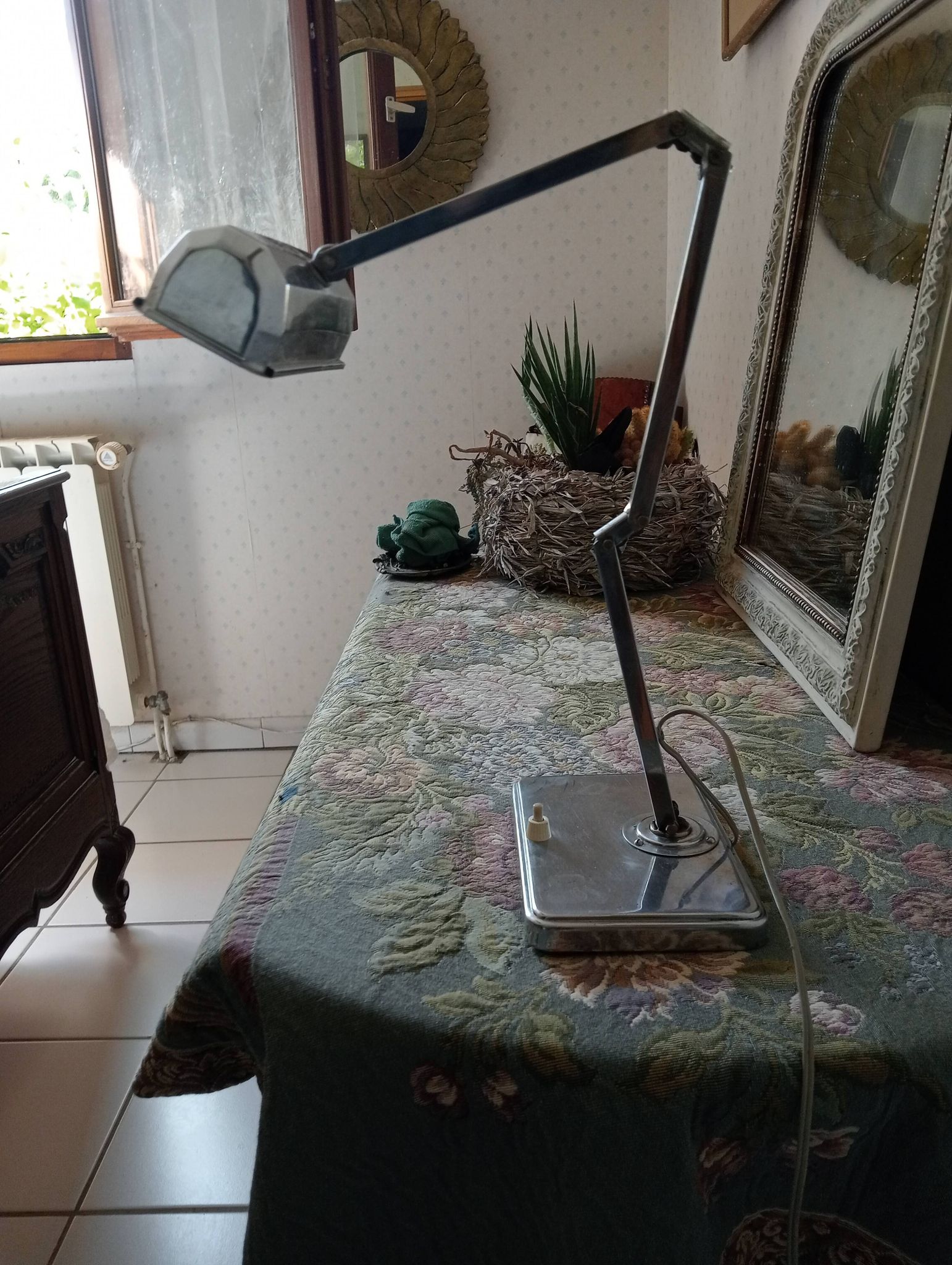1940s desk lamp, late Art Deco style
