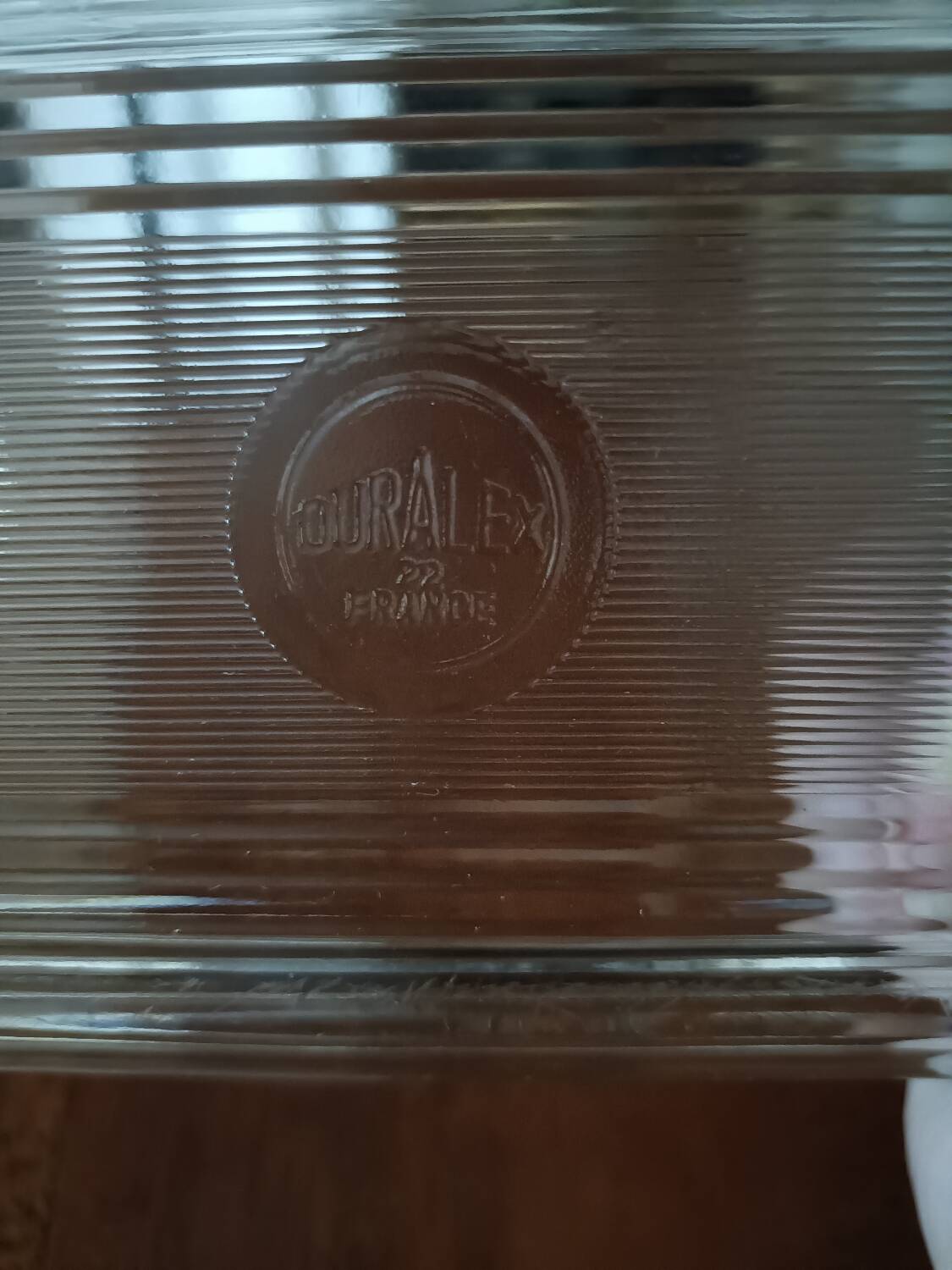 Vintage Duralex butter dish