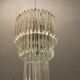 Italian murano glass prism chandelier