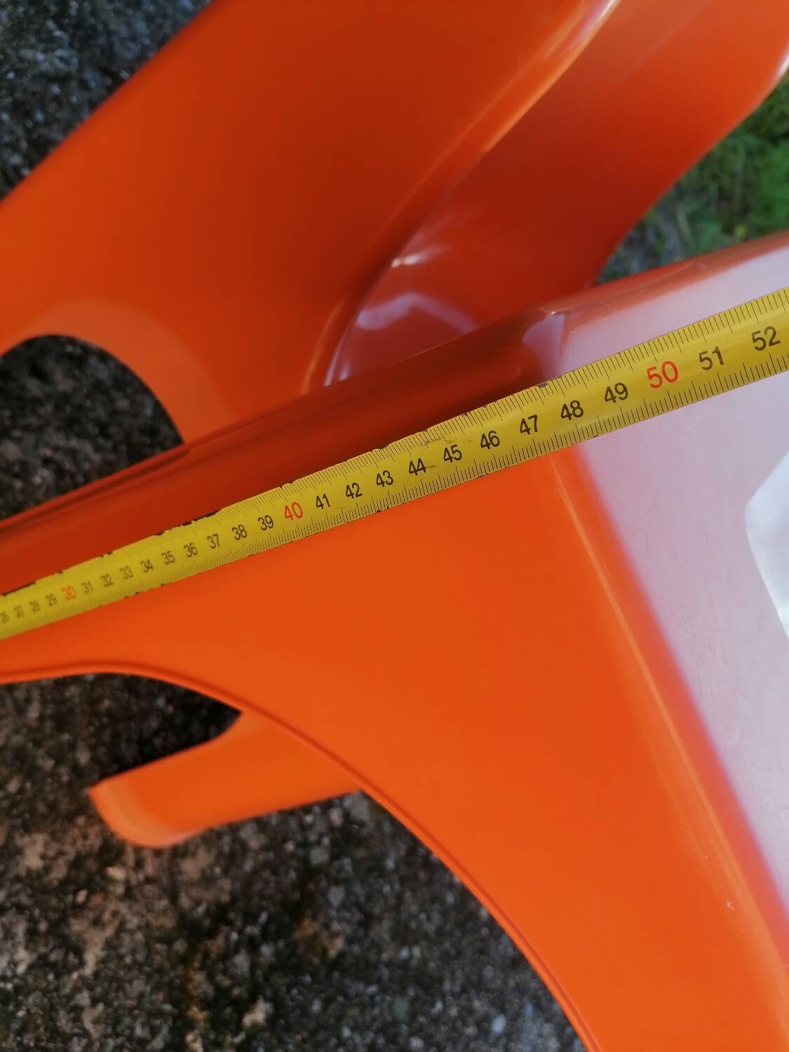 Children's orange table and chair set Progarden Italy