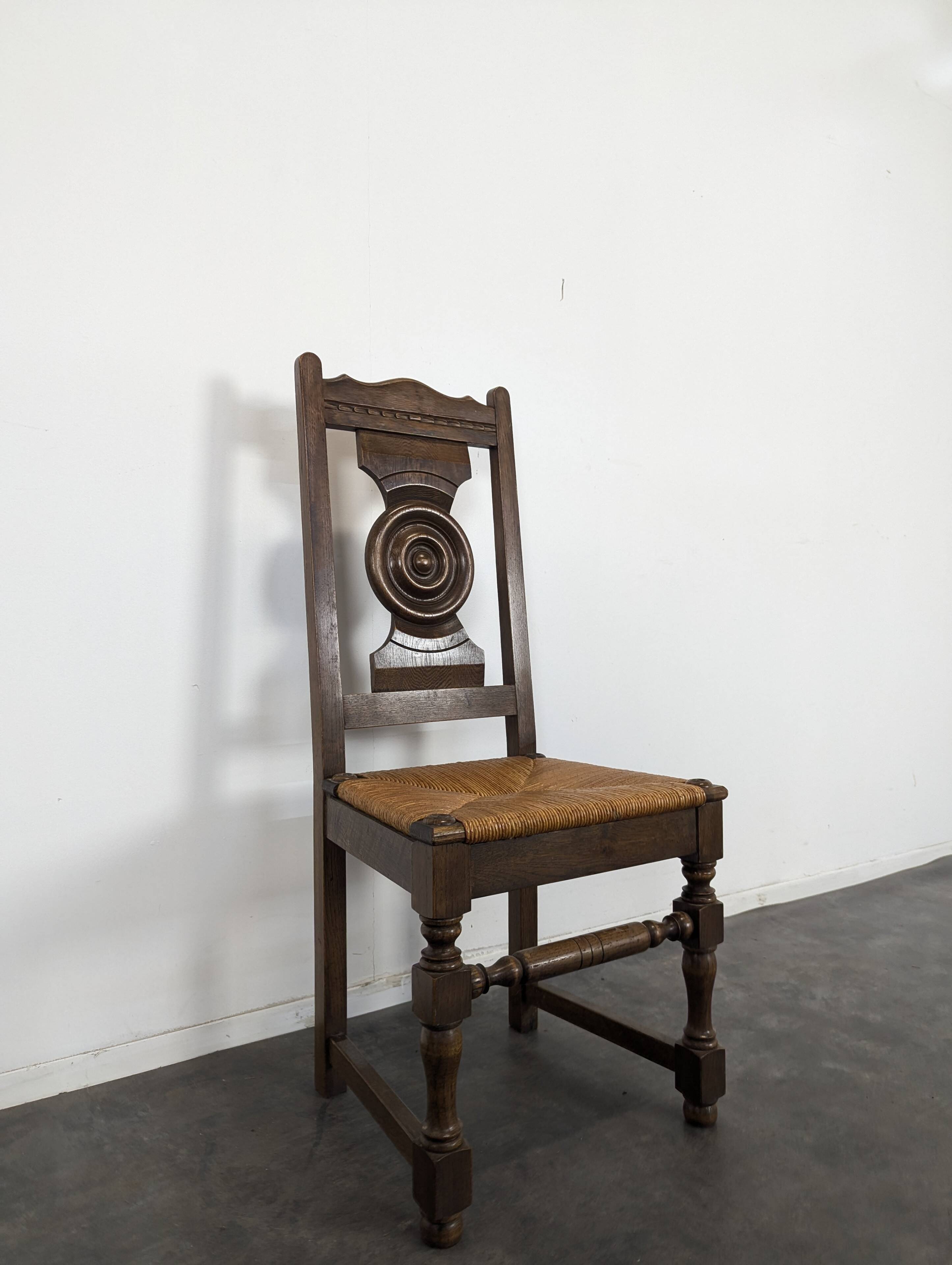 Set of 6 brutalist chairs