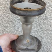 Pied de lampe Art déco années 20/30 en verre peint