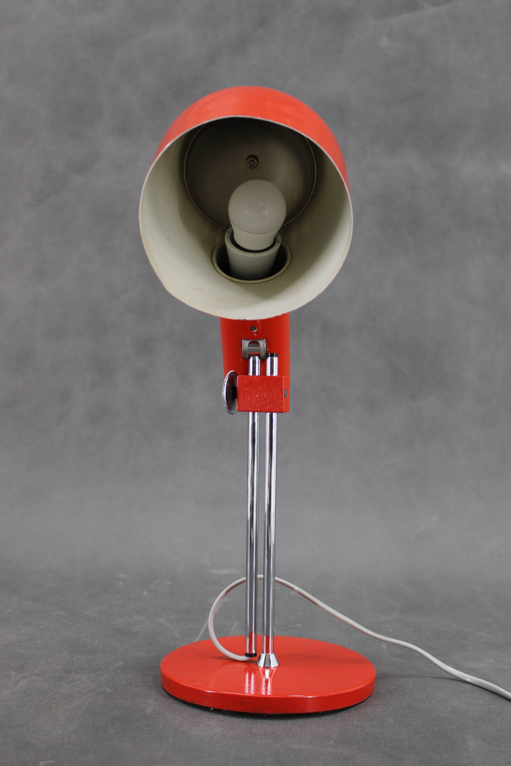 1960s Josef Hurka Red Desk Lamp for Napako , Czechoslovakia
