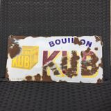 Plaque émaillée bouillon kub signée ed. jean paris