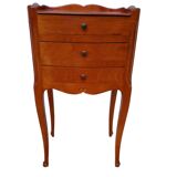 Table de chevet avec 3 tiroirs