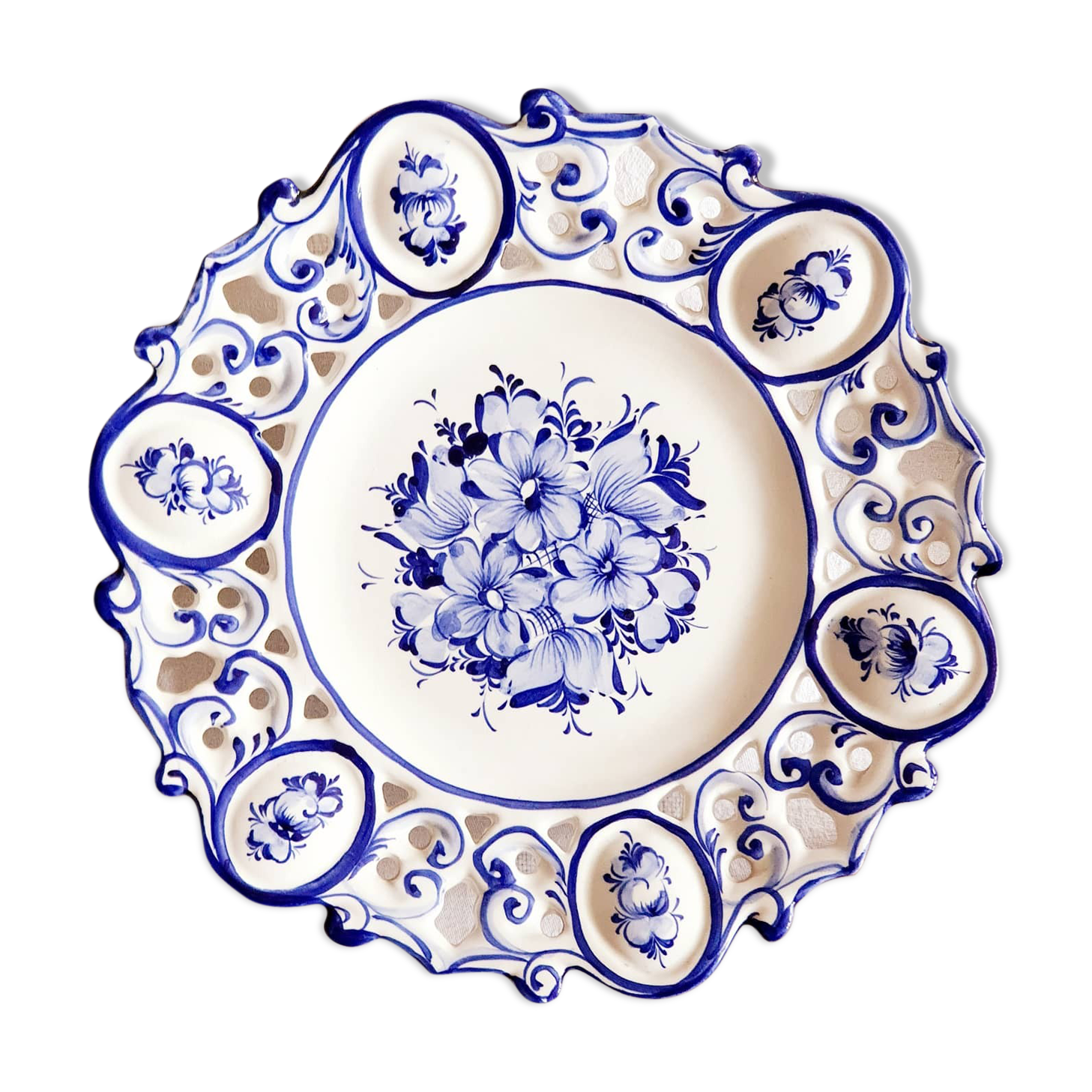 Blue Portugal wall plate