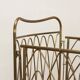 Vintage children's bed from the 1950s in brass, Italy.