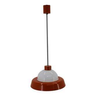 1970s Glass Pendant Lamp by Kamenicky Senov, Czechoslovakia