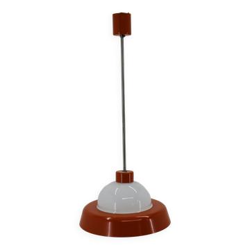 1970s Glass Pendant Lamp by Kamenicky Senov, Czechoslovakia