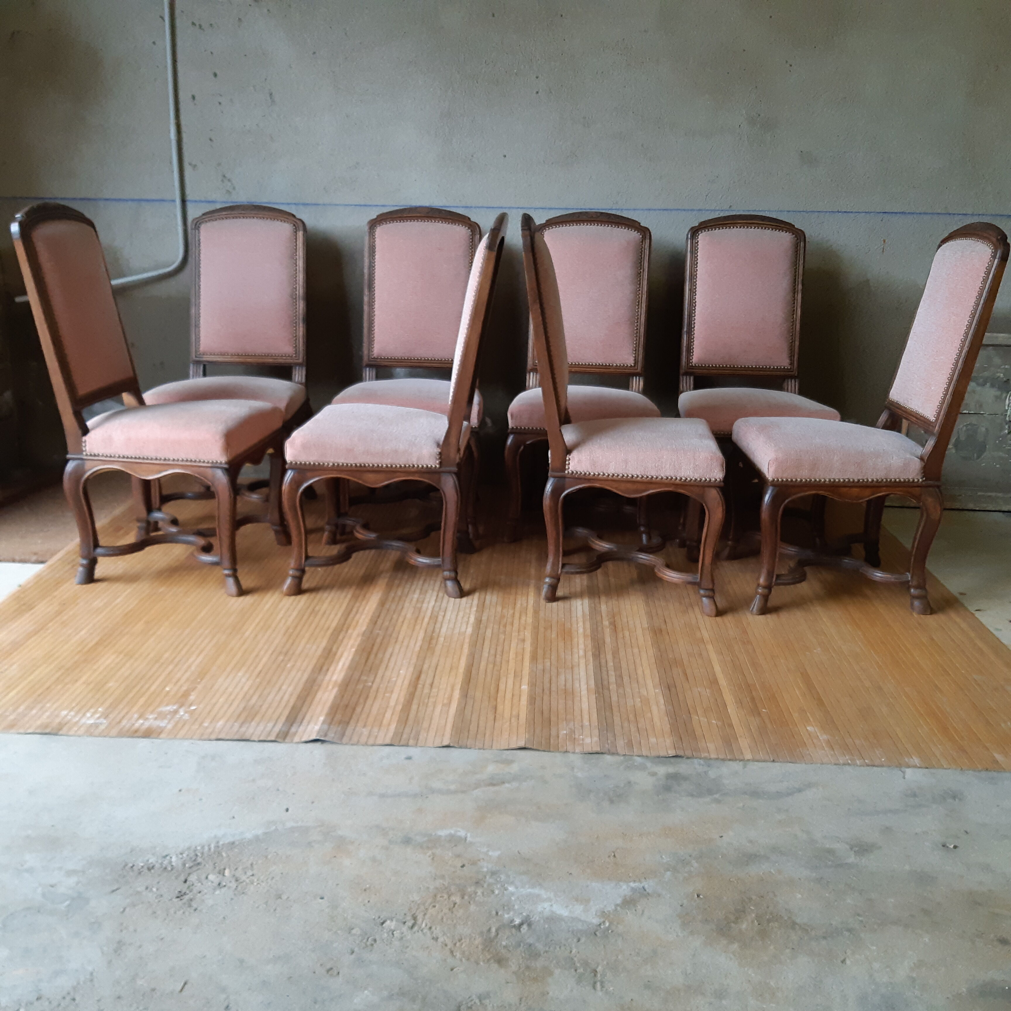 8 Louis XV style chairs