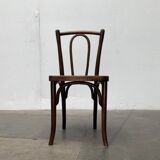 Art Deco curved wooden café chair, 1930s