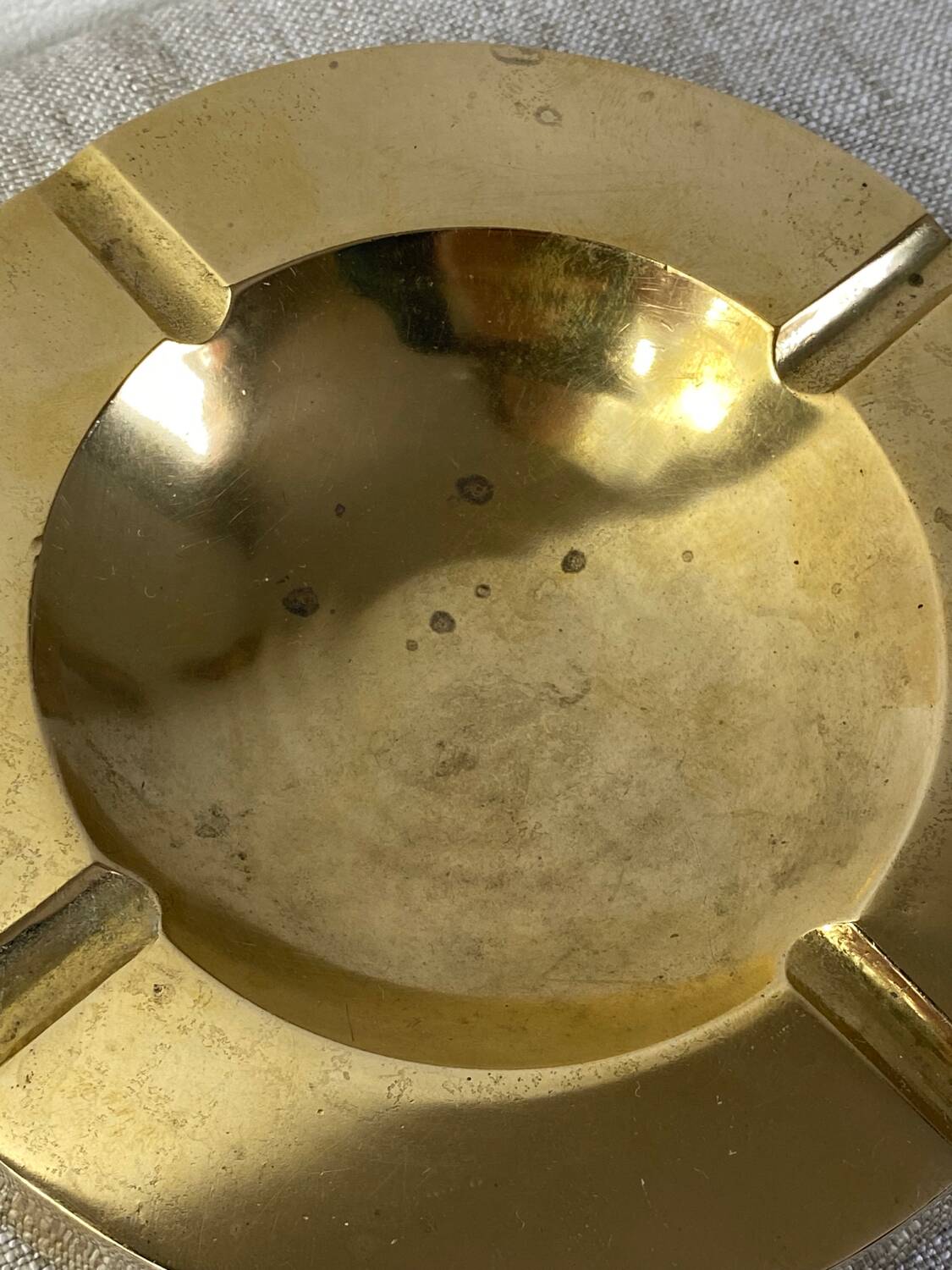 Brass ashtray