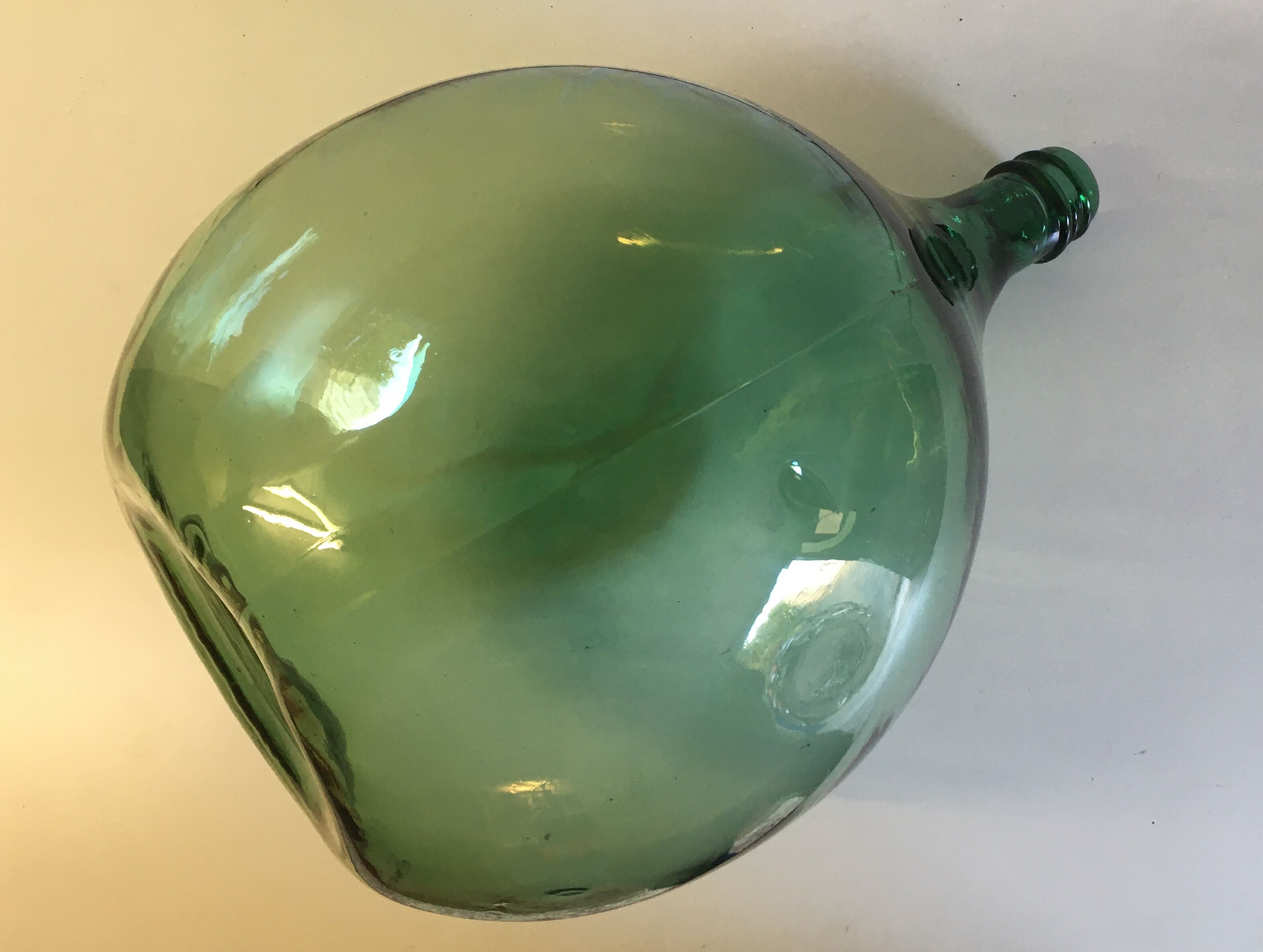 Demijohn 40L in green glass