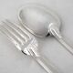 Christofle Gabon, Art Deco, 12 table settings, 24 pieces in silver-plated metal.