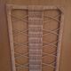 Oak and woven rattan wardrobe 60's vintage