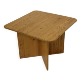 Vintage pine coffee table / side table in a minimalist organic design