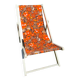 Old vintage flower deckchair