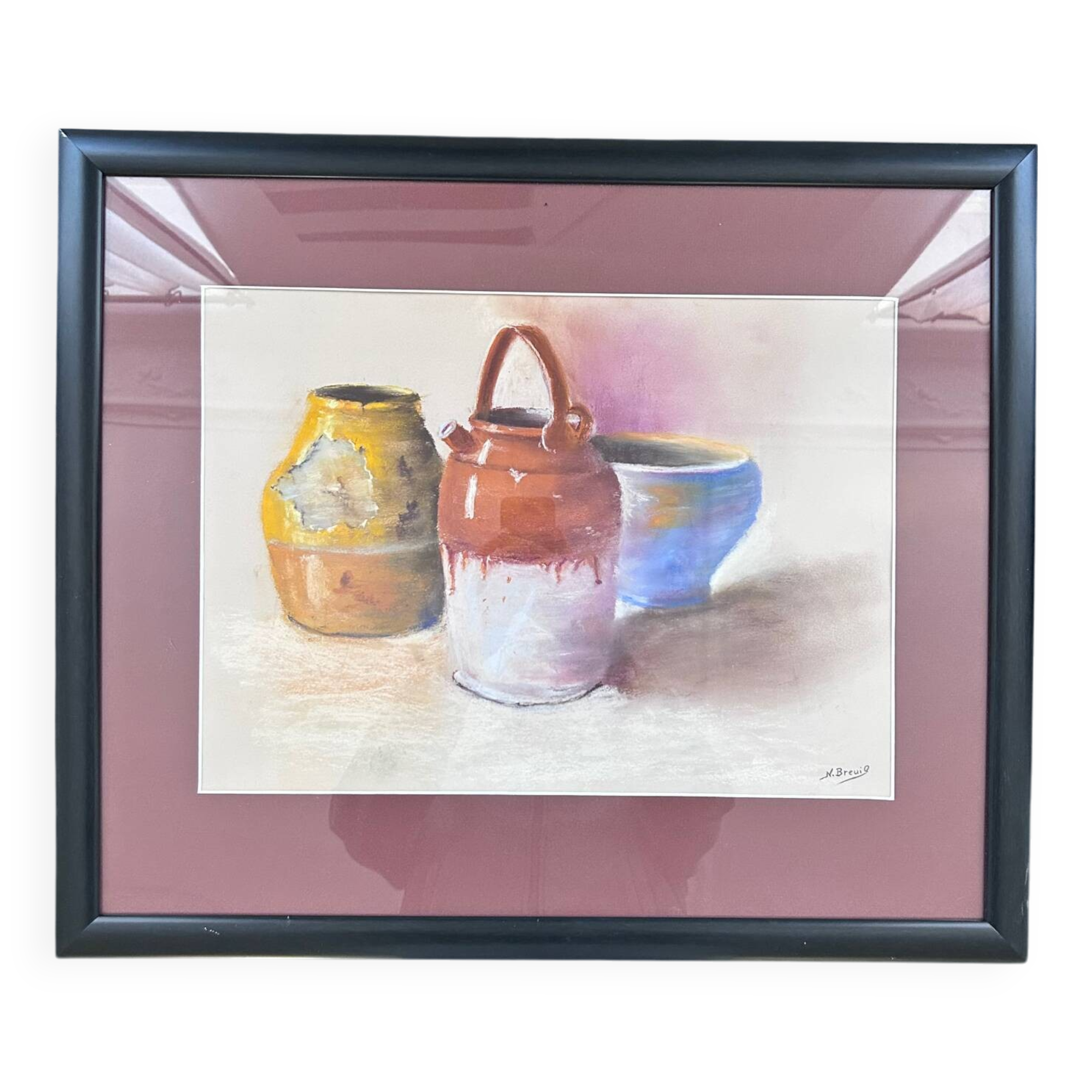 Still life painting pottery