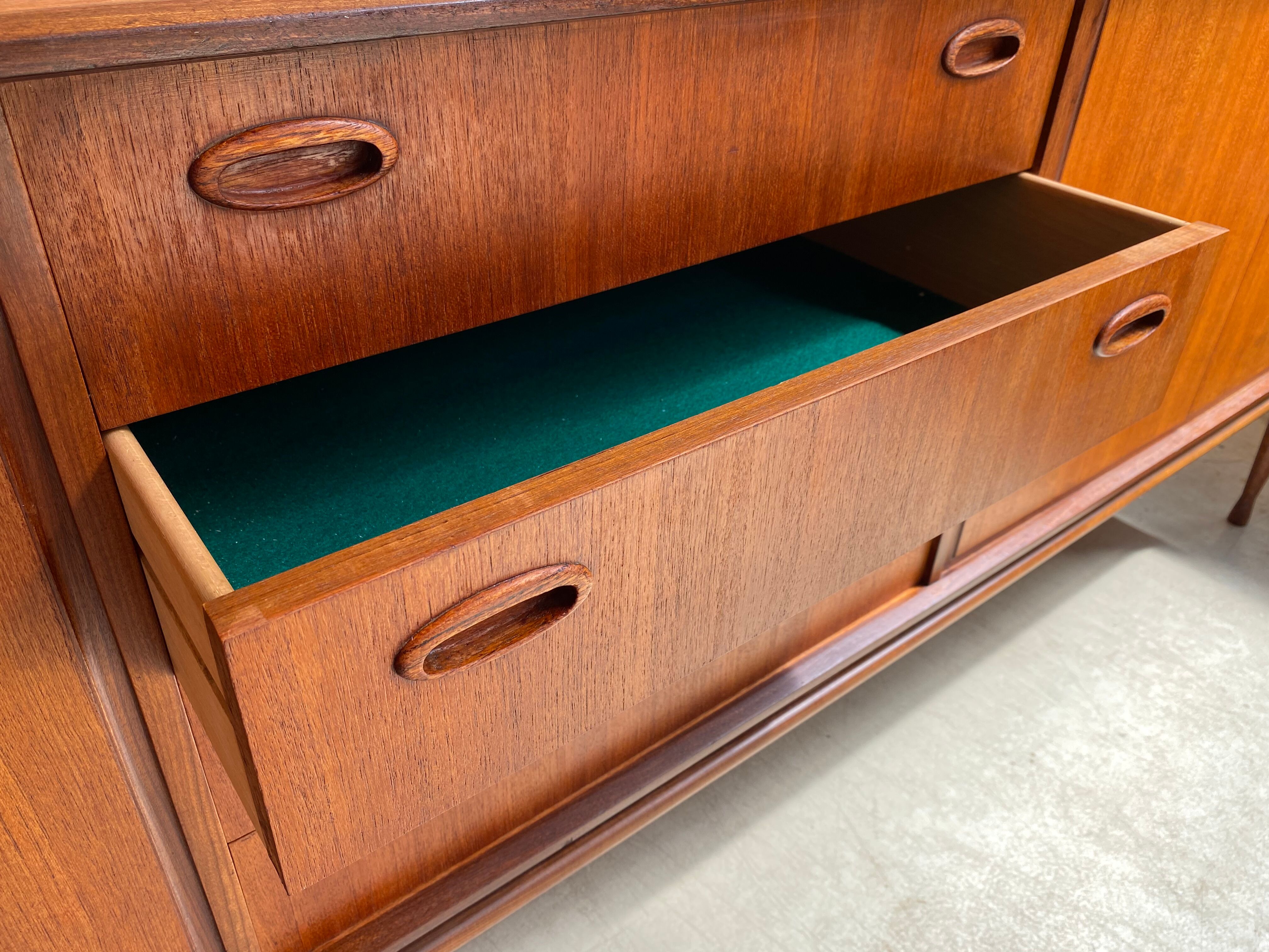 Vintage Scandinavian Danish teak sideboard, 1960s