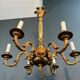 Bronze chandelier in Louis XVI style with 6 arms.