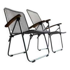 Lot de deux chaises pliantes