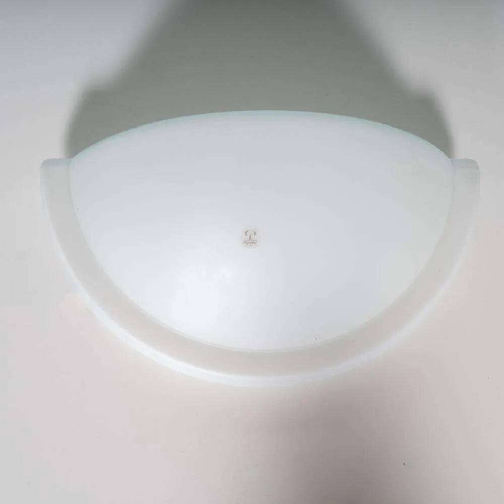 Space Age glass wall lamp by Peil & Putzler, minimalist.