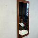 Miroir vintage XL en teck, Scandinavie, années 1970