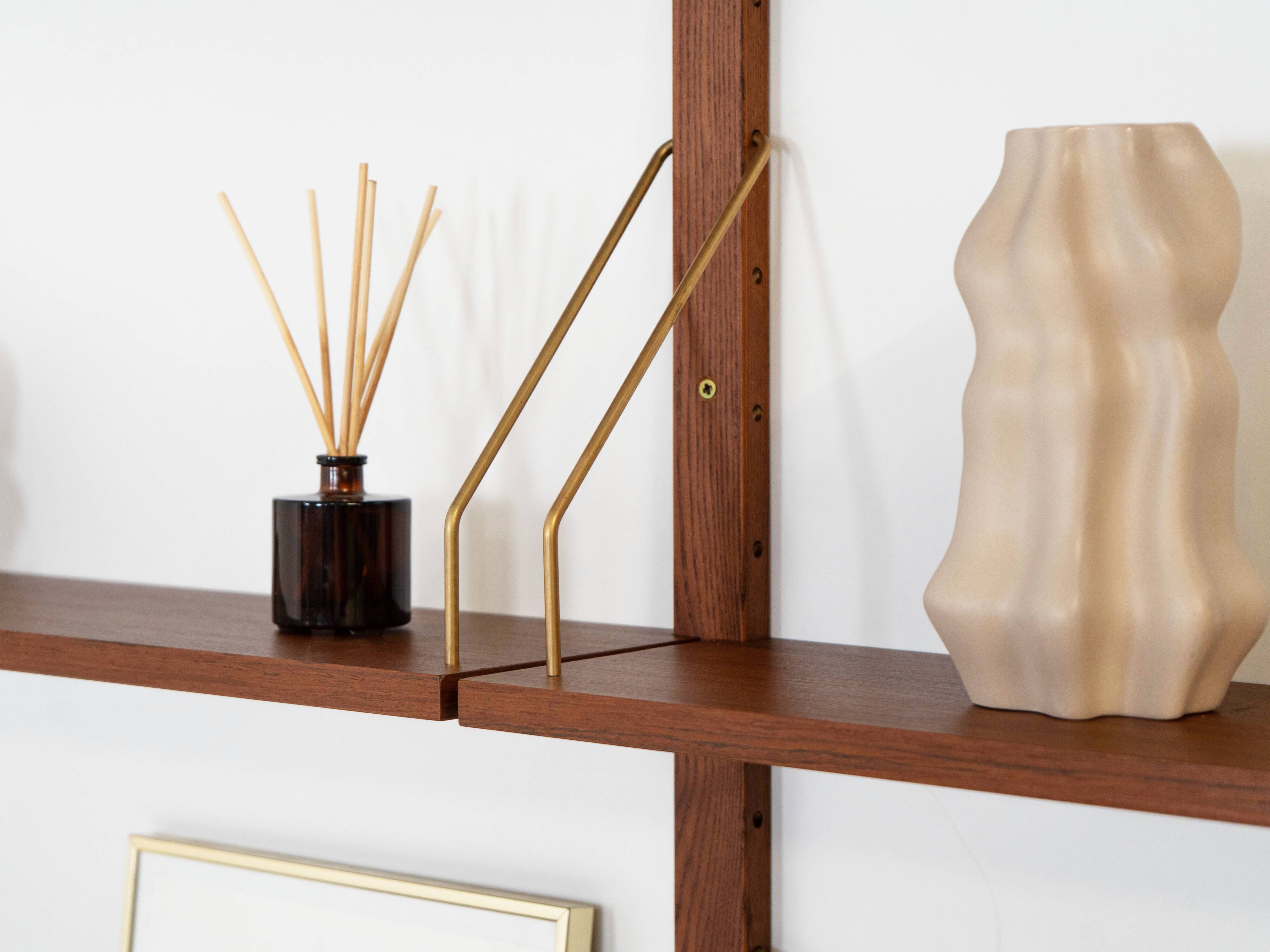 Teak modular shelving unit, Danish design, 1960s, made in Denmark