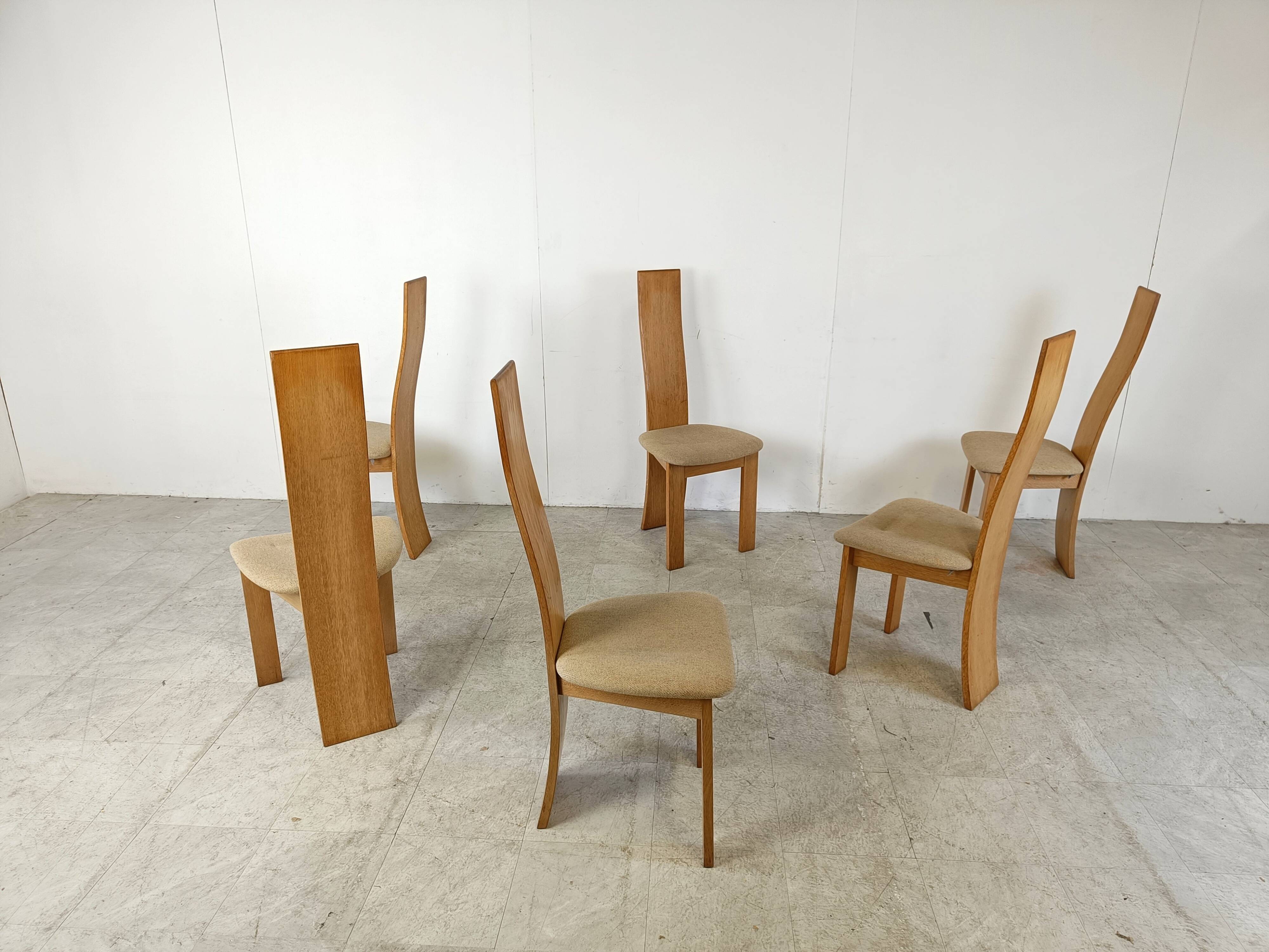 Set of 6 dining chairs by Rob & Dries van den Berghe, 1980s