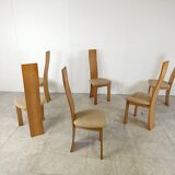 Set of 6 dining chairs by Rob & Dries van den Berghe, 1980s