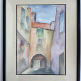 Painting: Watercolor - Portugal landscape