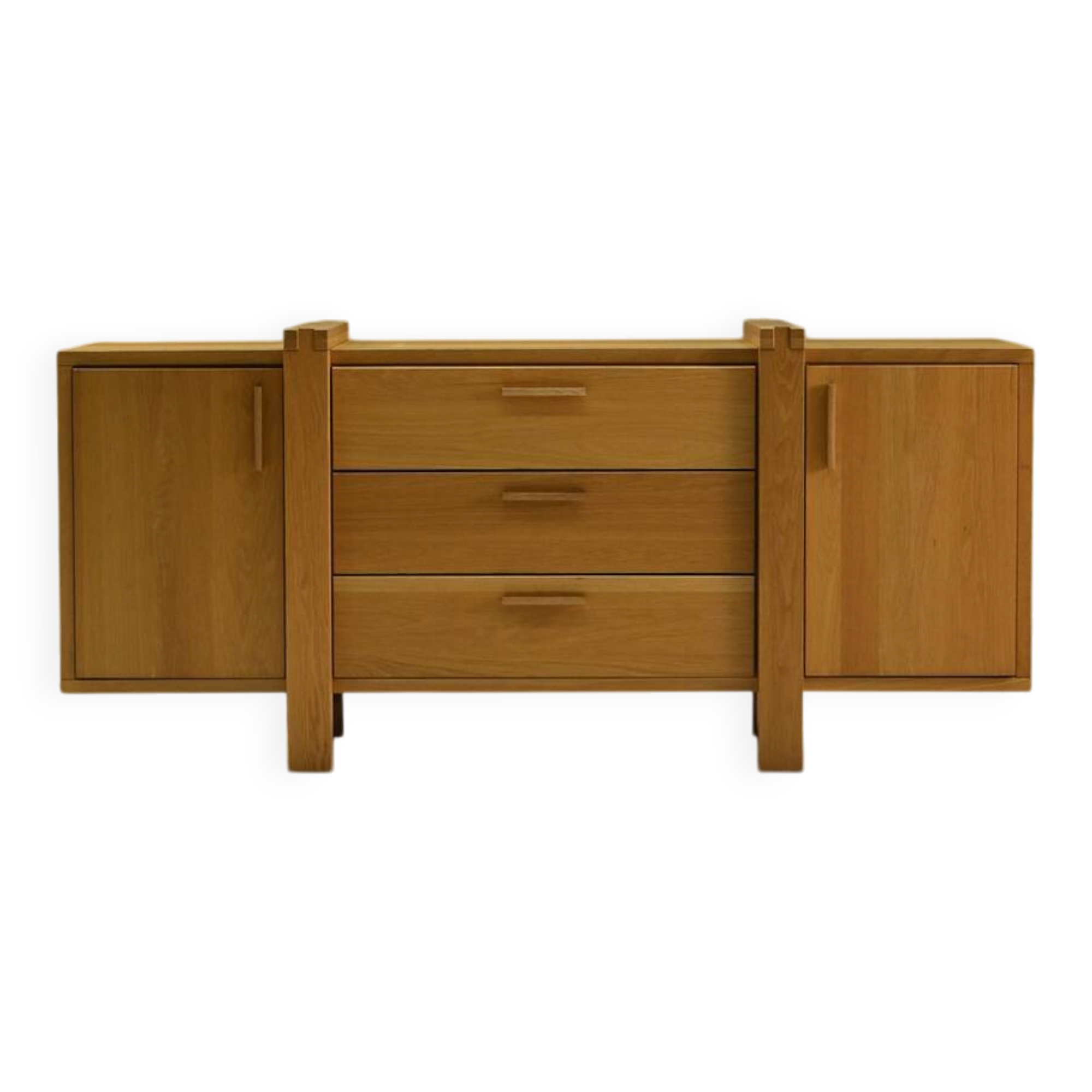 Brustalist oak sideboard, Belgium.