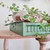 Green metal workshop drawer - tray