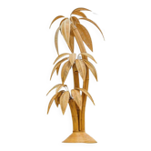 Grand lampadaire « cocotier/palmier » en rotin