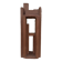 Superb postmodern brutalist sculpture in wood, metal, and material.