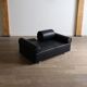 Marzio Cecchi sofa daybed in buffalo leather, Italy 1970s