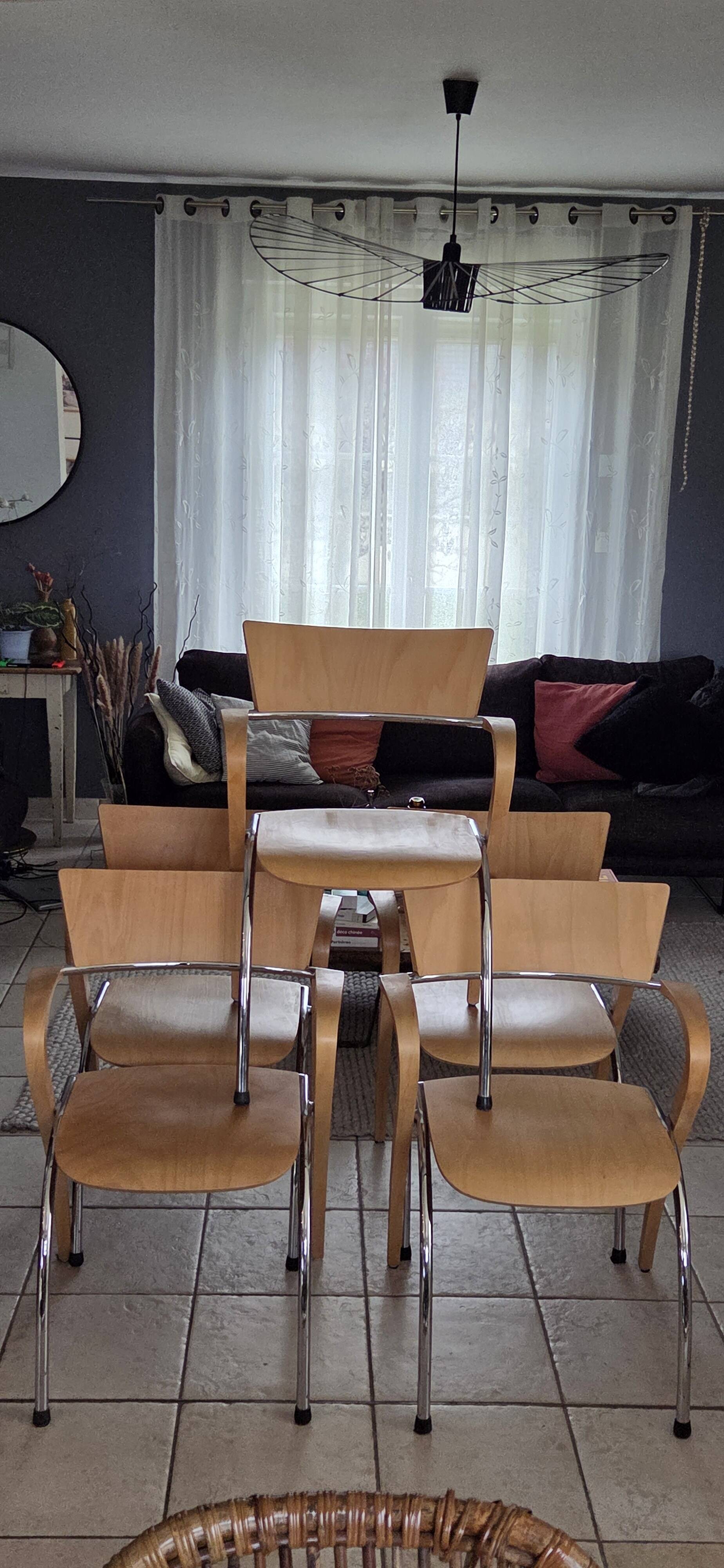 5 chairs model Can Can by Komplot Design for Brunner, 1993