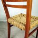 Paire de chaises bois et corde Audoux Minnet, 1950