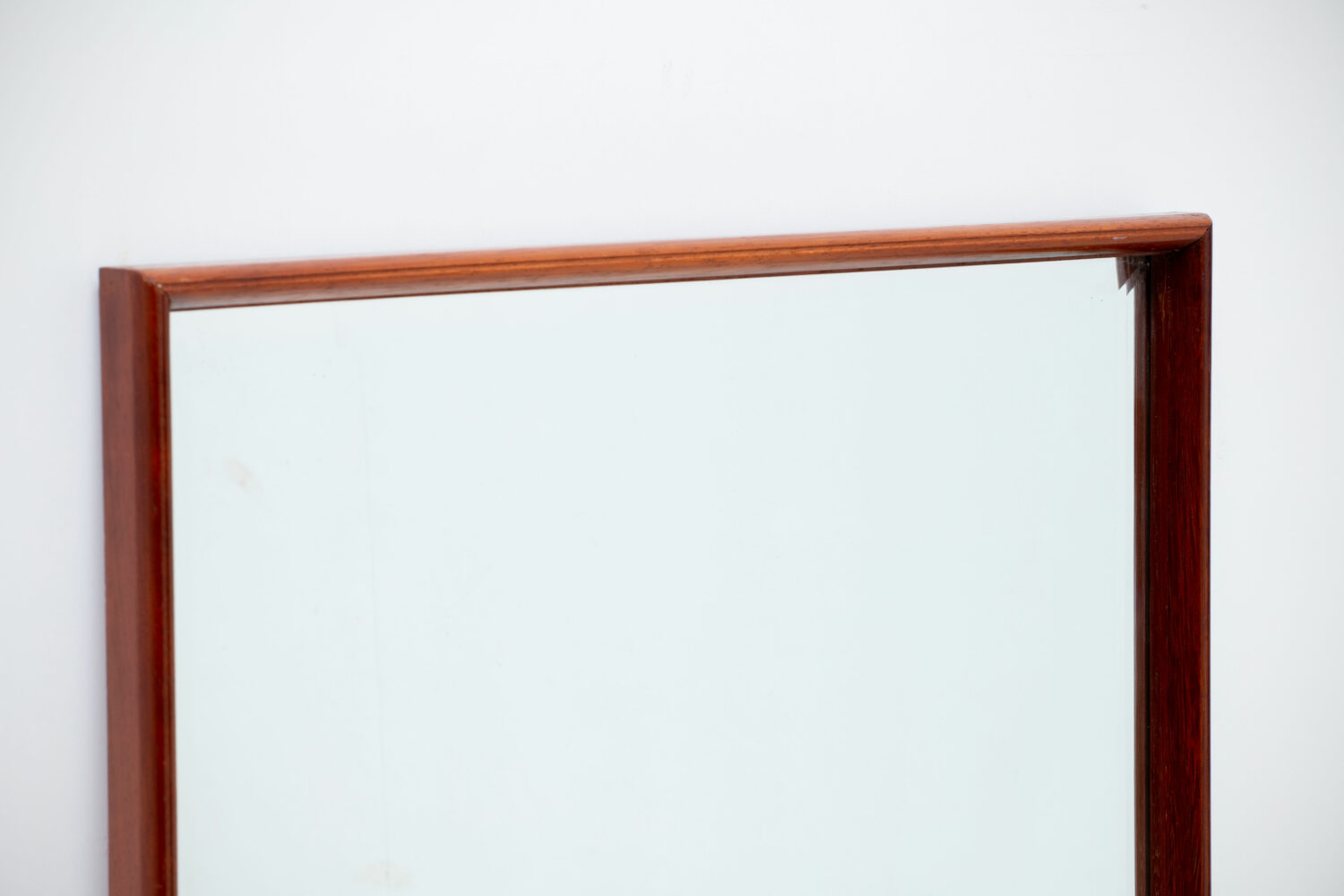 Scandinavian rectangular teak mirror, 1960