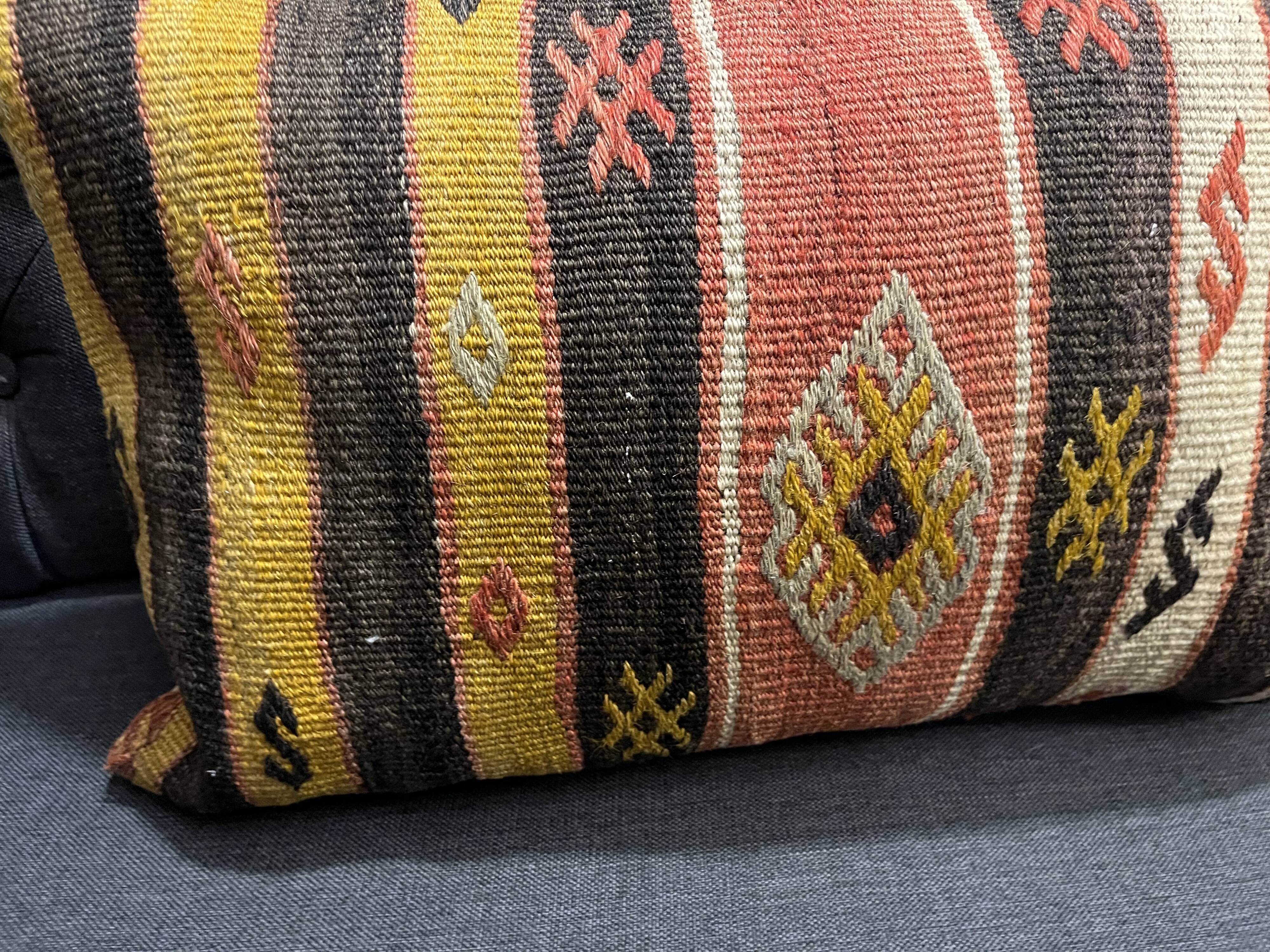 Handmade Striped Cushion
