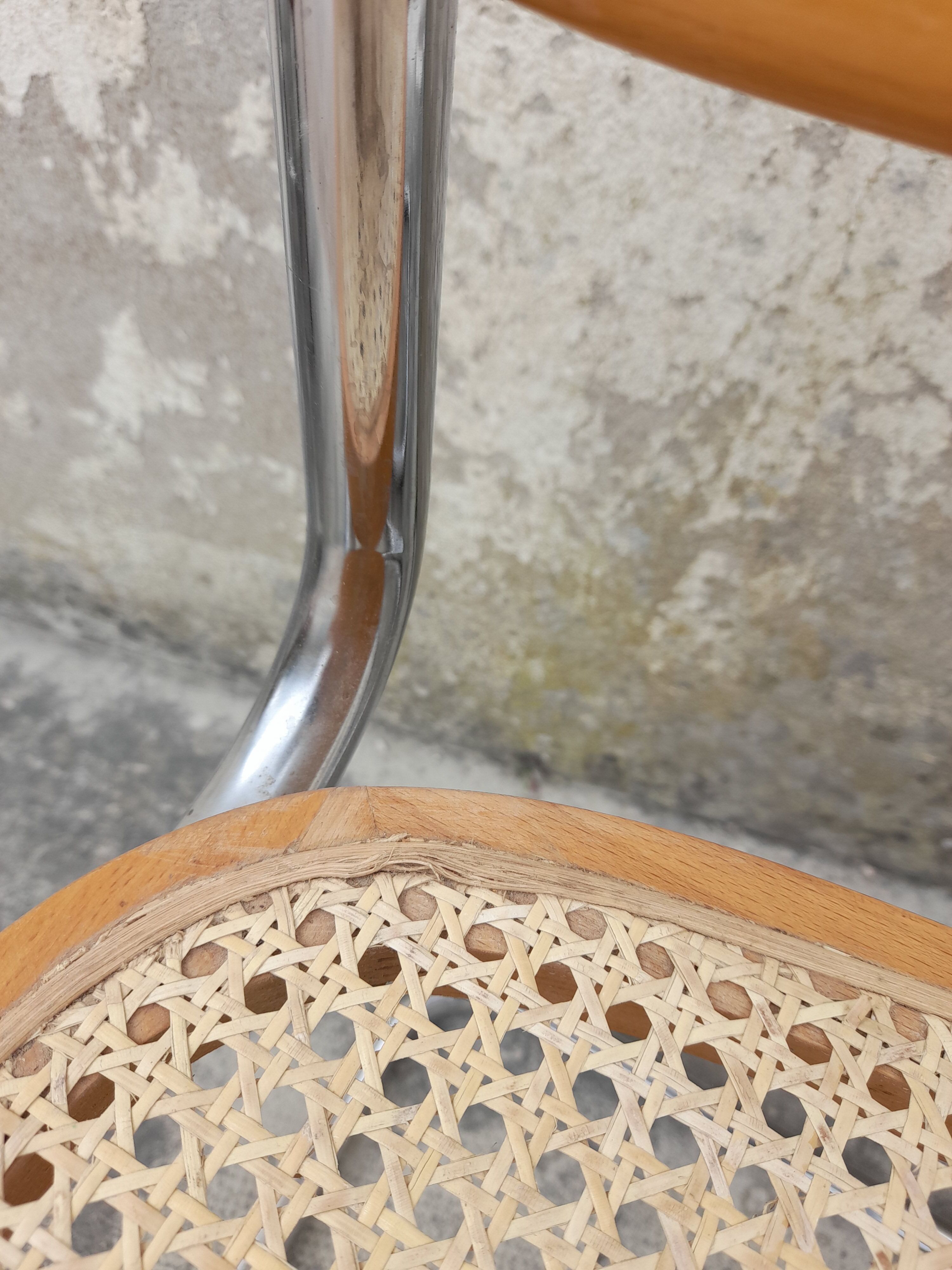 Pair of chairs B32 Marcel Breuer italy