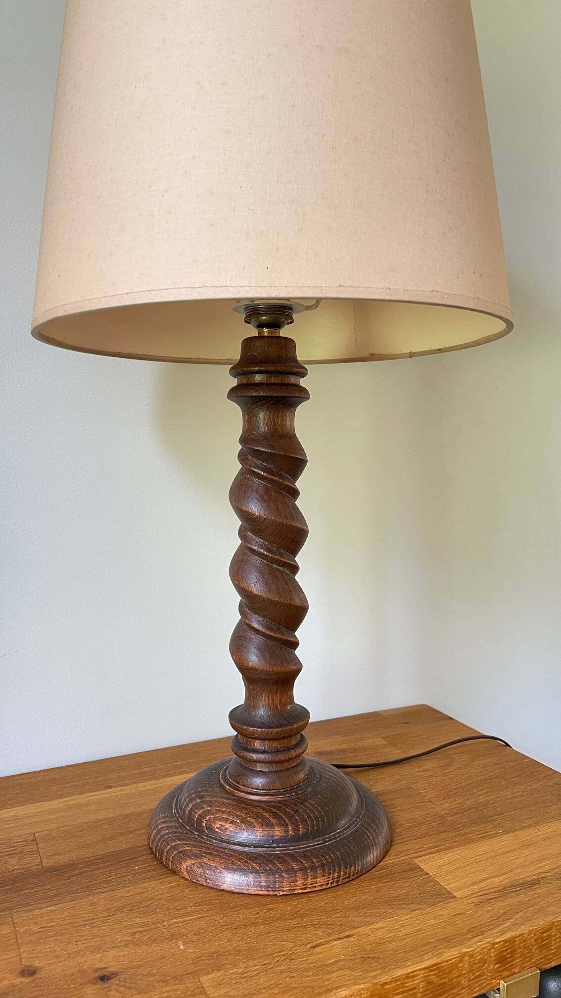 Charles Dudouyt vintage country style lamp