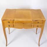 Vanity With Bulit In Drawers & Mirror Made In Light Mahogany From 1920s