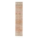 1970s Turkish Hand-Knotted Wool Cotton Orange Runner Rug 60x293