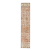 1970s Turkish Hand-Knotted Wool Cotton Orange Runner Rug 60x293