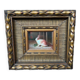 Painting signed "Rabbit".