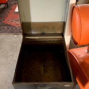 Industrial design rare furniture binder Val-Rex in brushed steel around 1940