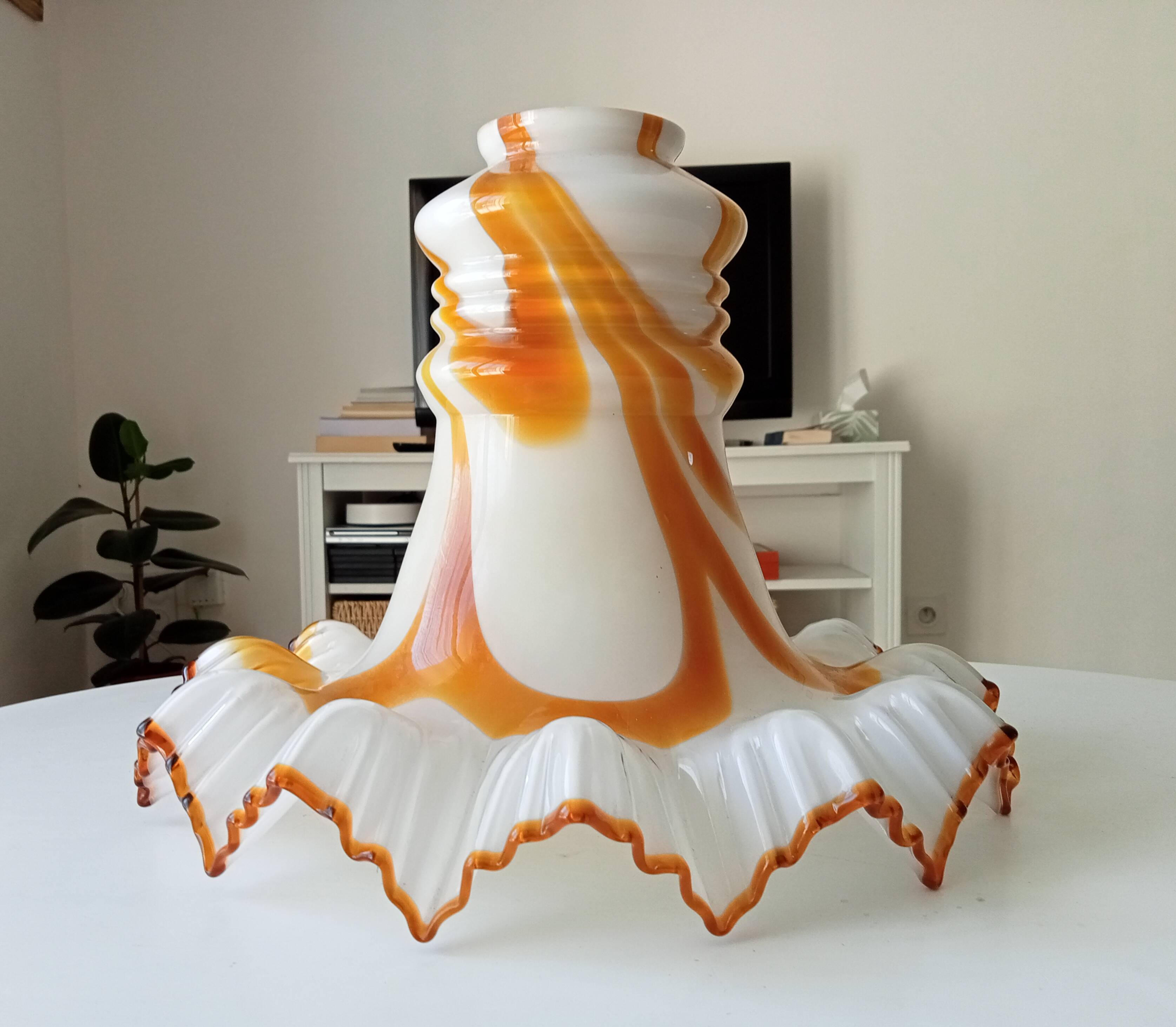 Lampshade Murano pendant light vintage 60s