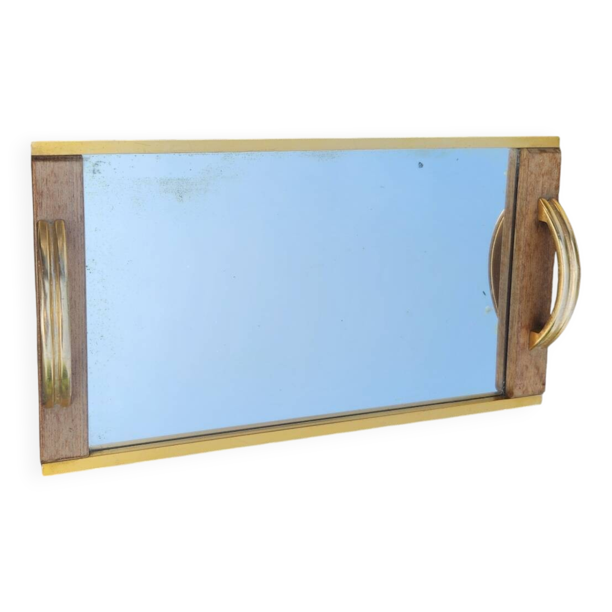 Golden mirror plateau Art Deco