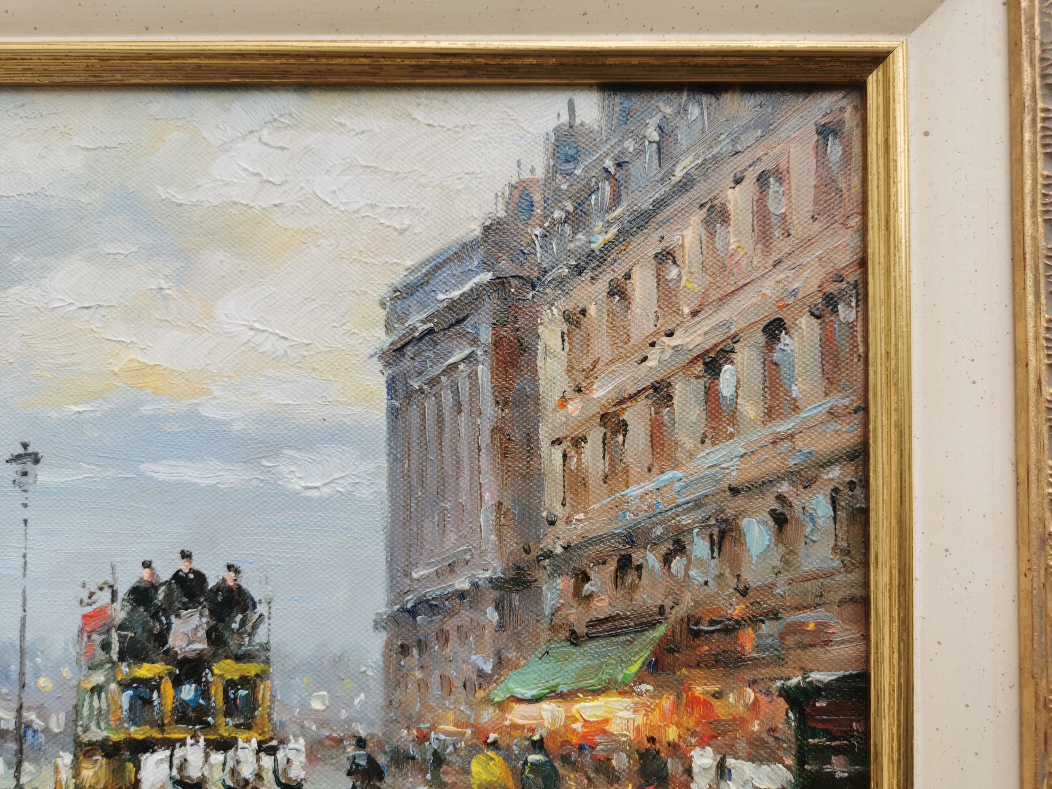 Walter SITA Oil on canvas Paris place de la concorde